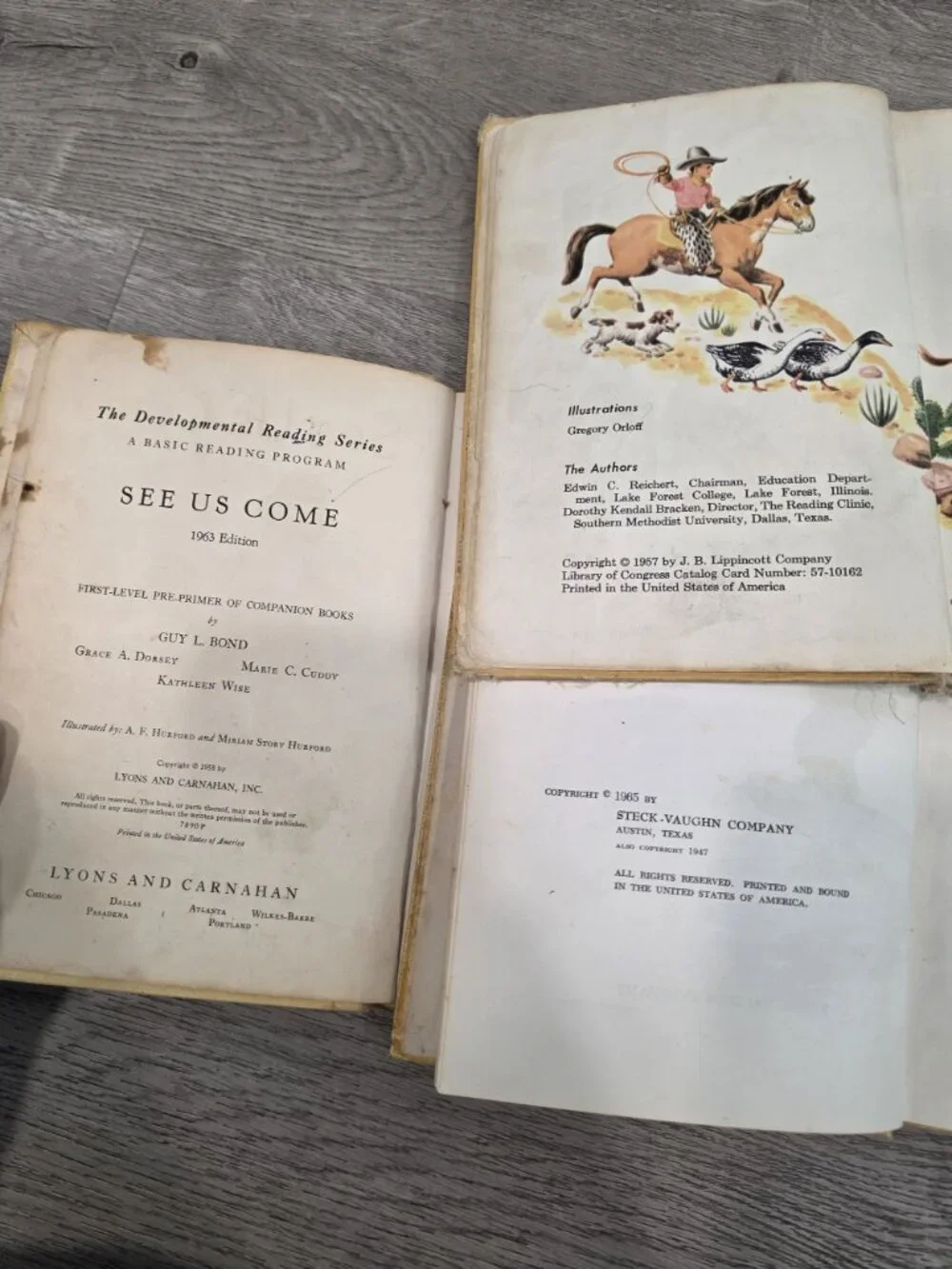 Vintage Childrens Books Lot: See Us Come Watch Me Buckys Friends